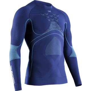 X-Bionic Functional Long-Sleeve Round Neck Energy Accumulator 4.0 Underwear Navy Blue Men